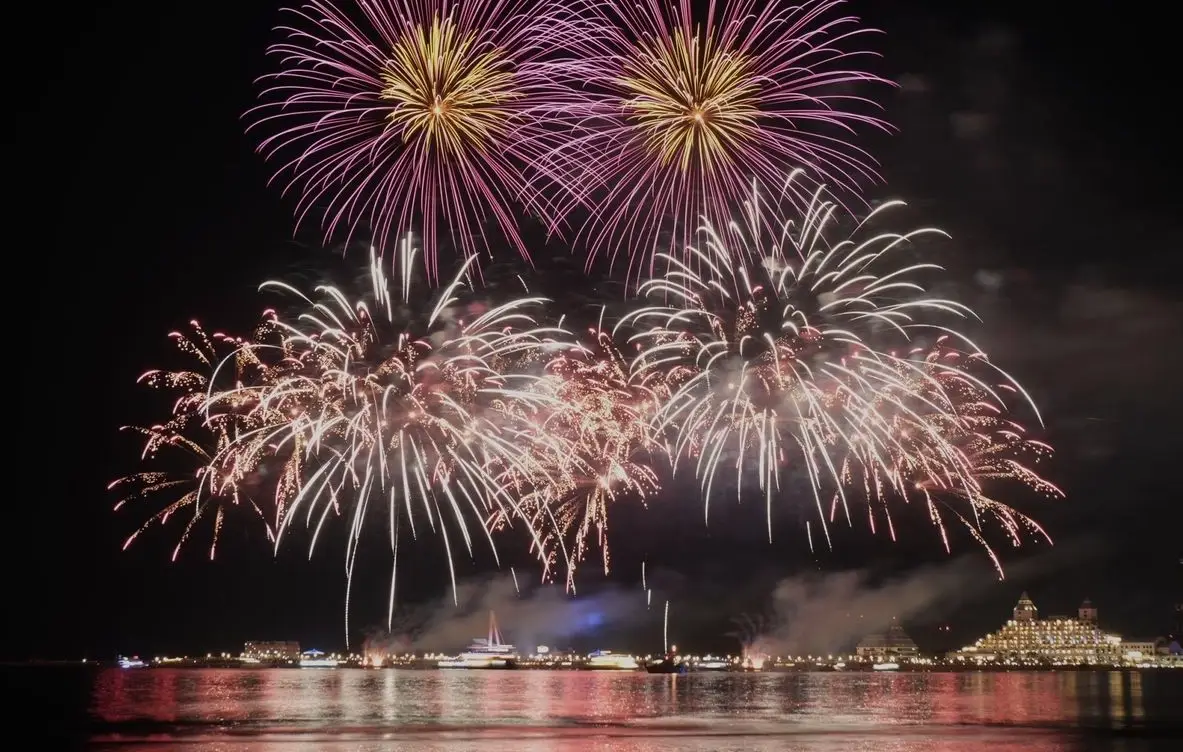 八里北堤沙灘煙火