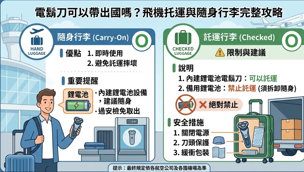 電動刮鬍刀 託運