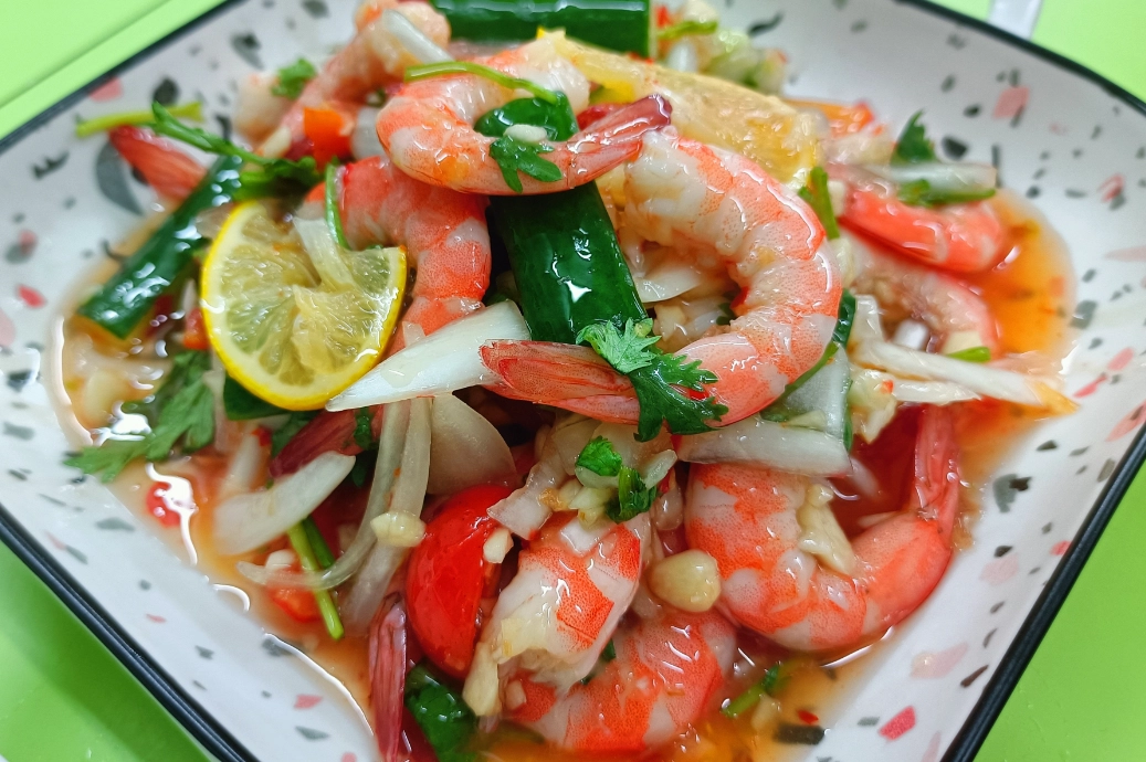 涼拌檸檬蝦